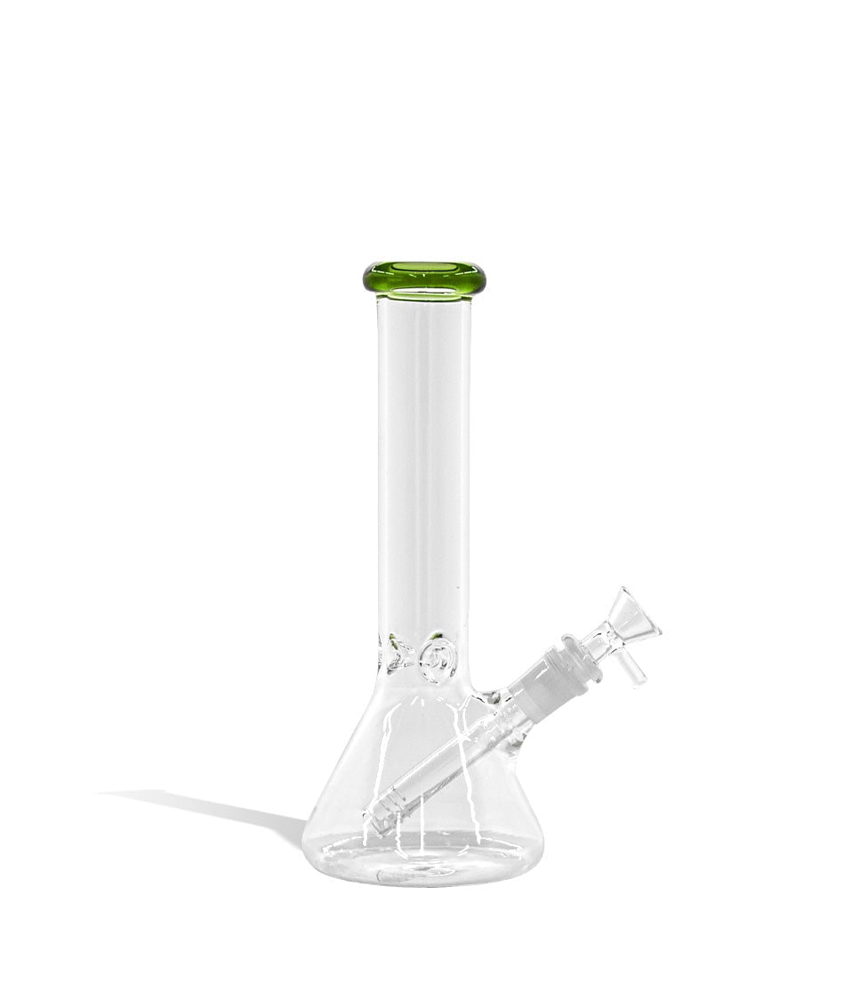 10 inch Glass Water Pipe with Colored Mouthpiece glass water pipe bong on white background