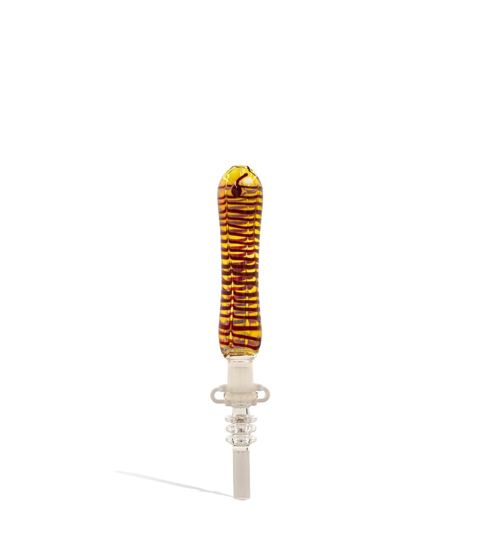 10mm Quartz Tipped Nectar Straw with 10mm Clip nectar collector concentrate on white background