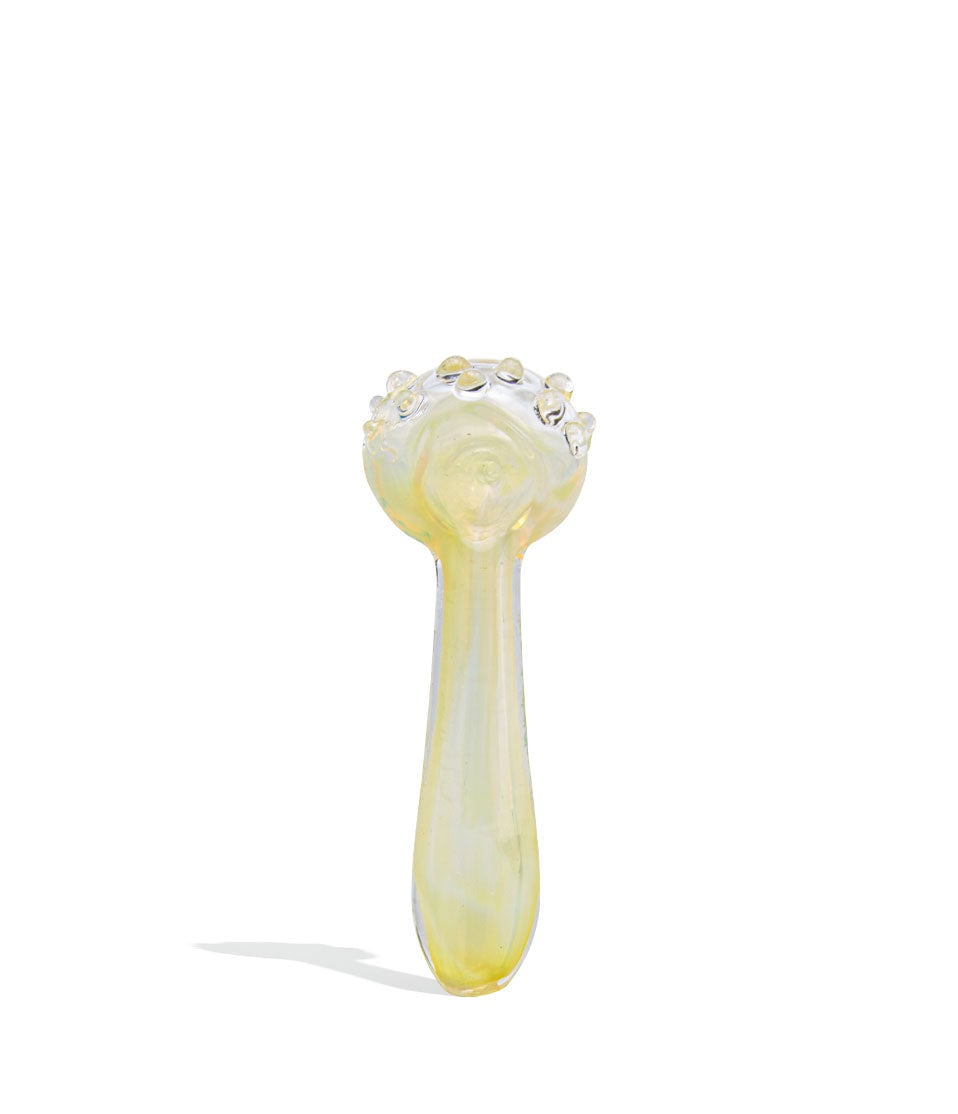 4 inch Fumed and Marble Art Pipe glass hand pipe on white background