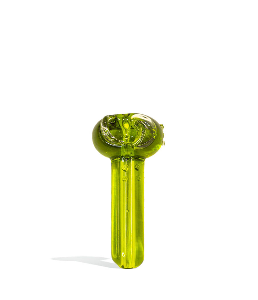 4 Inch Glycerin Filled Hand Pipe glass hand pipe on white background