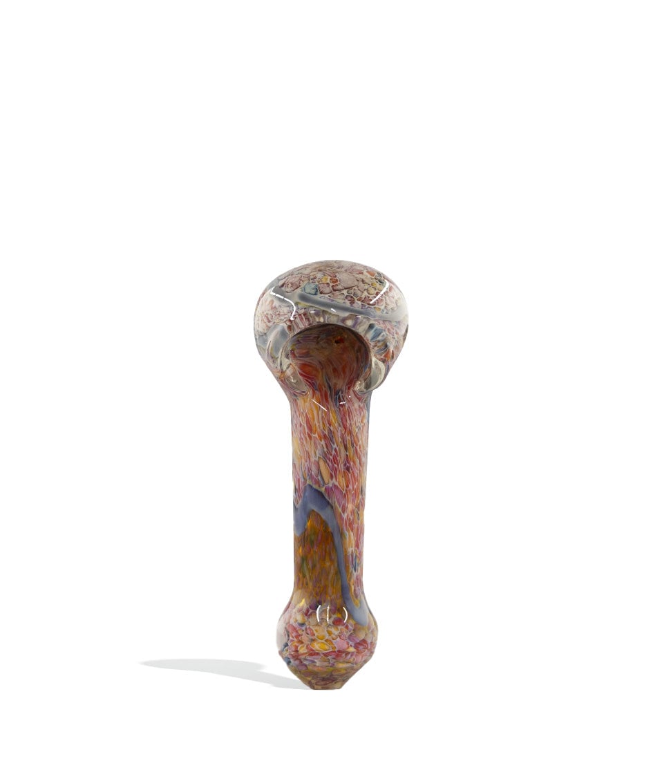 4 inch Mix Colored Hand Pipe glass hand pipe on white background