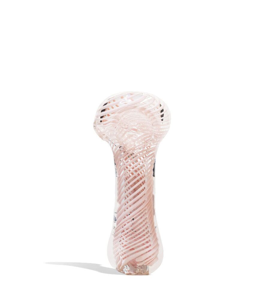 4 inch Slime Colored Hand Pipe glass hand pipe on white background
