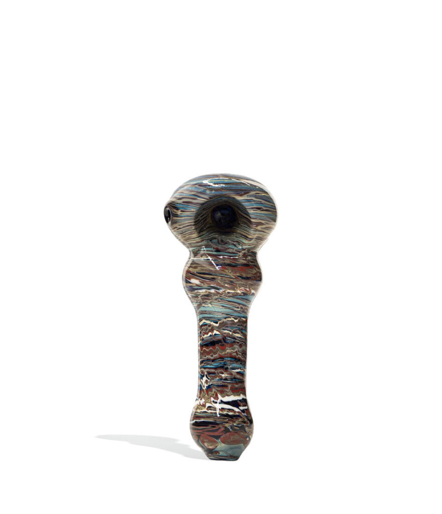 4 inch Zemstone Hand Pipe glass hand pipe on white background