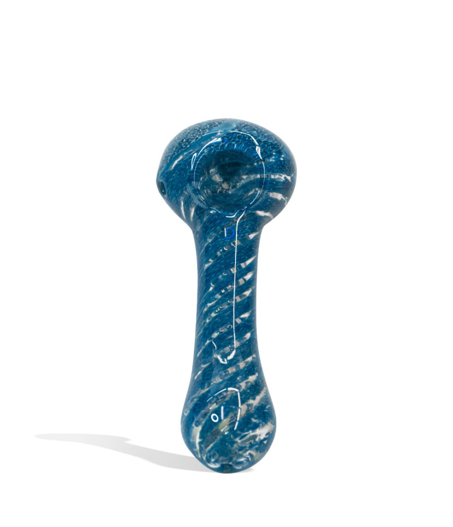 5 inch Mixed Color Art Hand Pipe glass hand pipe on white background