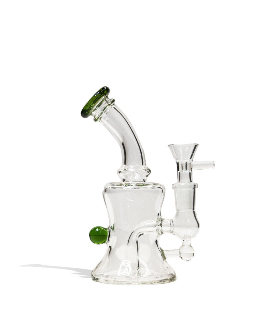 7 inch 5mm Thick Mini Water Pipe glass water pipe bong on white background