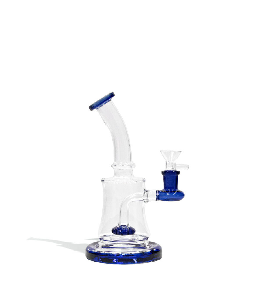 8 Inch Banger Hanger glass water pipe bong on white background
