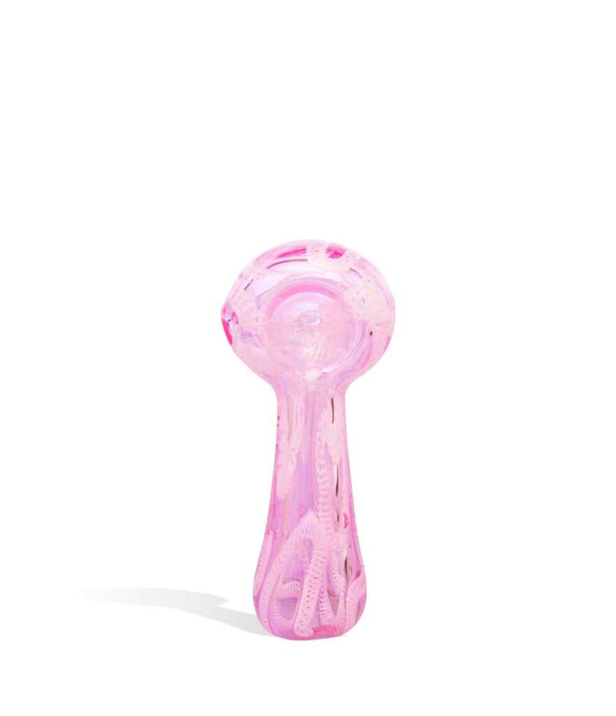 4 inch Tube Pipe glass hand pipe on white background
