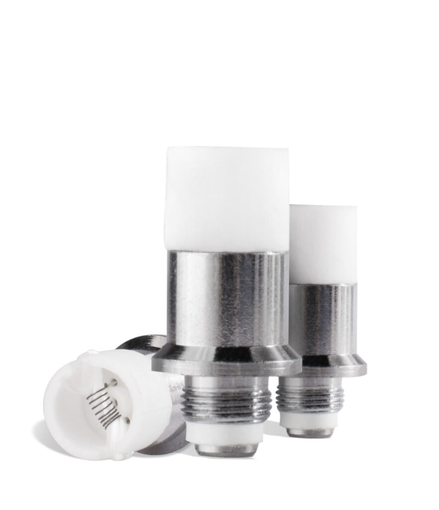 Wulf Mods Ceramic Replacement Atomizers 3pk replacement atomizer for Wulf Mods vape on white background