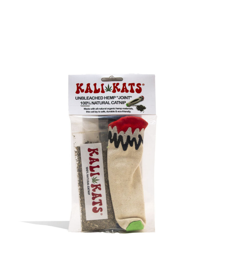 Doobys Dog Toys Kali Kats Catnip Joint Cat Toy hemp pet toy on white background