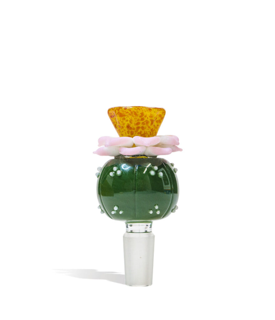 Empire Glassworks Peyote Flower 14mm Bowl glass bowl piece bong on white background
