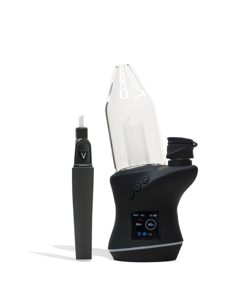 Focus V Carta 2 Electronic Dab Rig and Saber Hot Knife Deluxe Kit electronic dab nail enail on white background