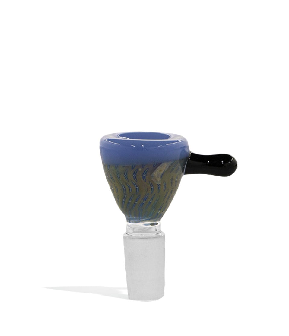 Full Colored Bowl with Clear Joint and Colored Edge glass bowl piece bong on white background