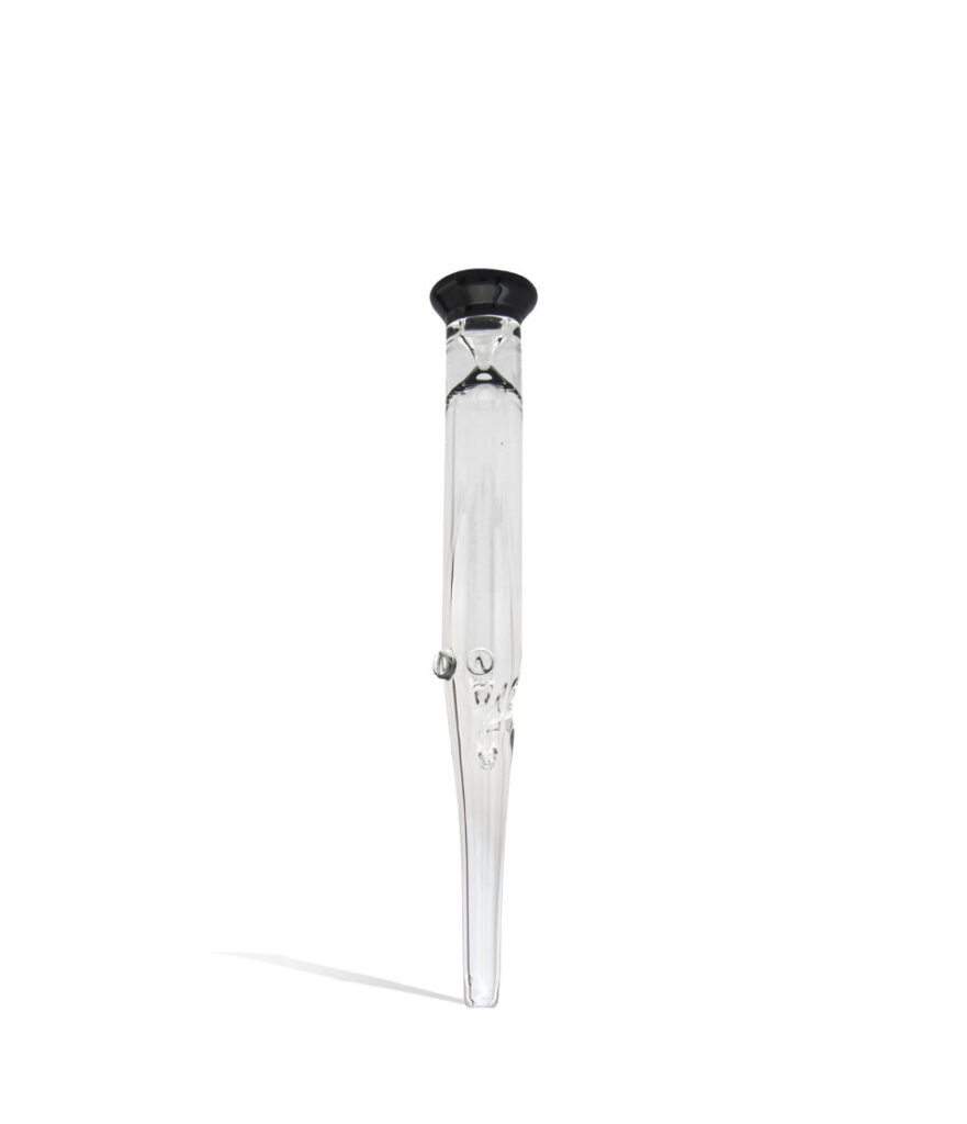 Glass Nectar Straw with Colored Mouthpiece nectar collector concentrate on white background
