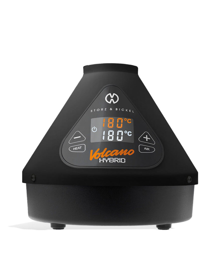 Storz & Bickel Volcano Hybrid Vaporizer Onyx Edition dry herb vaporizer portable on white background