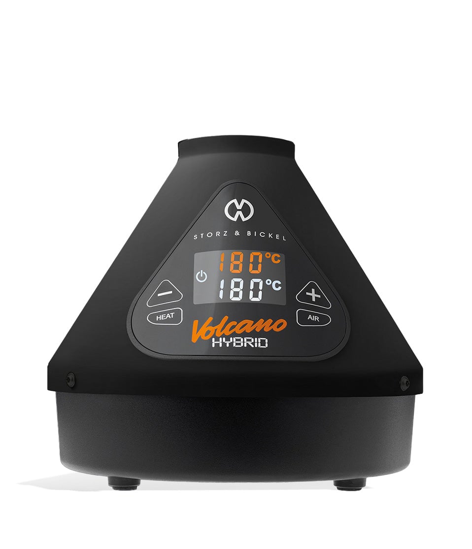 Storz & Bickel Volcano Hybrid Vaporizer Onyx Edition dry herb vaporizer portable on white background