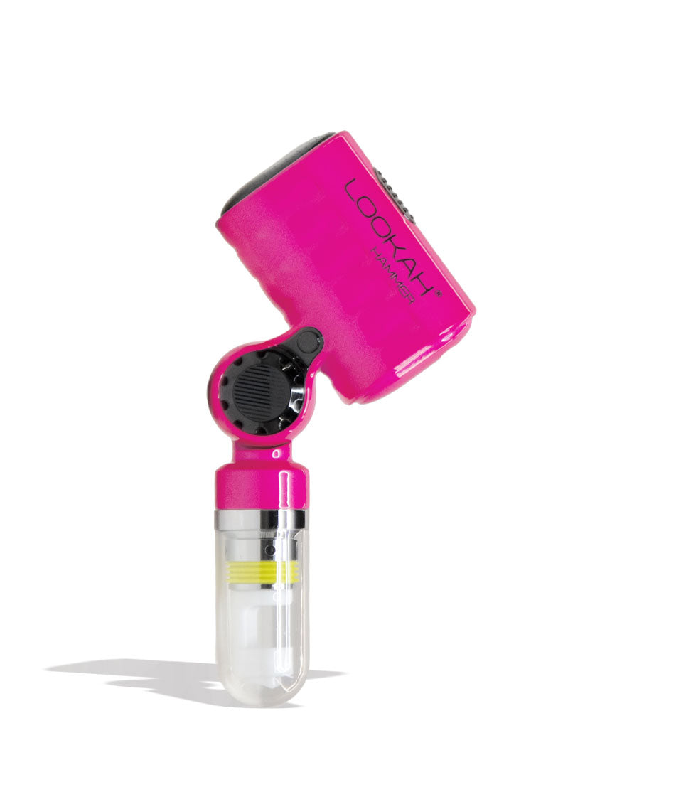 Pink Lookah Hammer Portable Enail Banger Front View on White Background