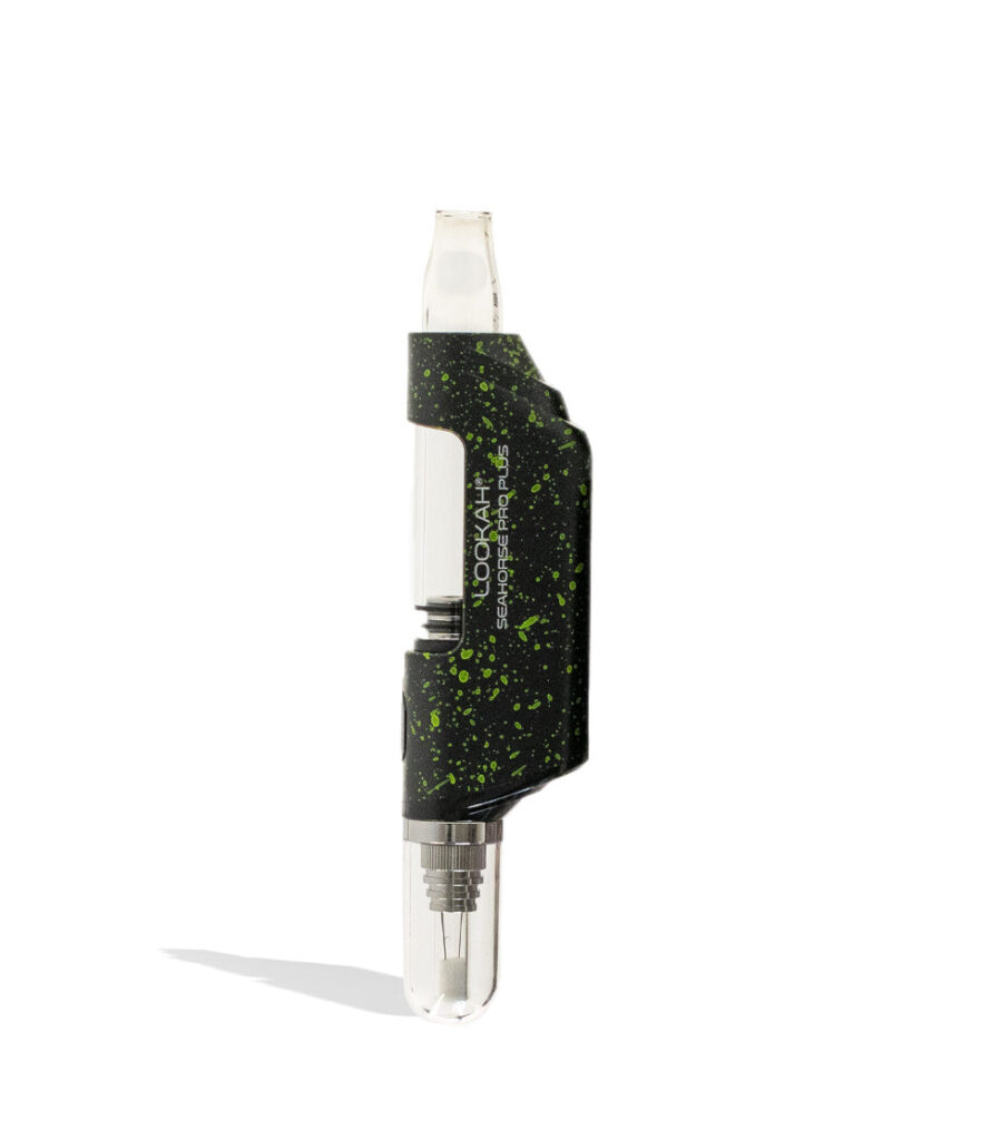 Lookah Seahorse Pro Plus Spatter Edition Nectar Collector concentrate vaporizer wax pen on white background