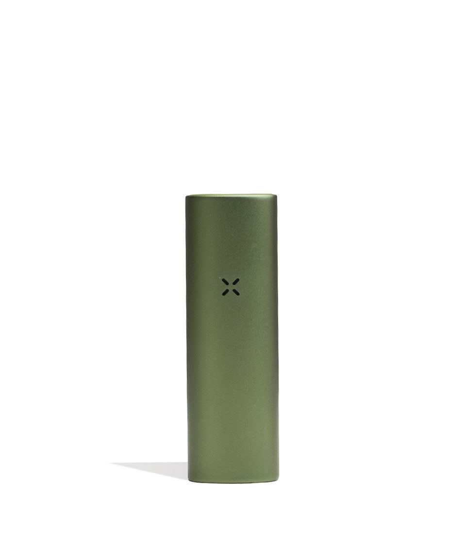 PAX Flow Dry Herb Vaporizer Greenstone Front View on White Background