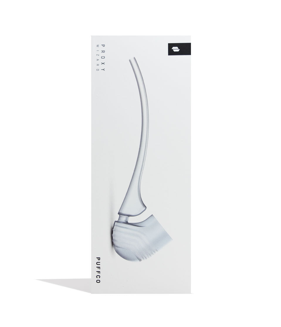 Haze Puffco New Proxy Wizard Glass Attachment Packaging Front View on White Background