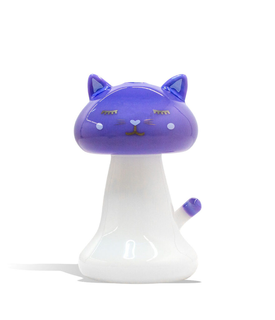 Sakibomb Shroom Kitty Mini Rig glass dab rig concentrate pipe on white background