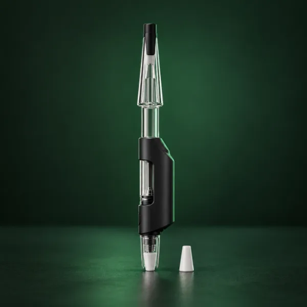 Lookah Seahorse Pro Plus with glass bubbler attachment and spare coil tip