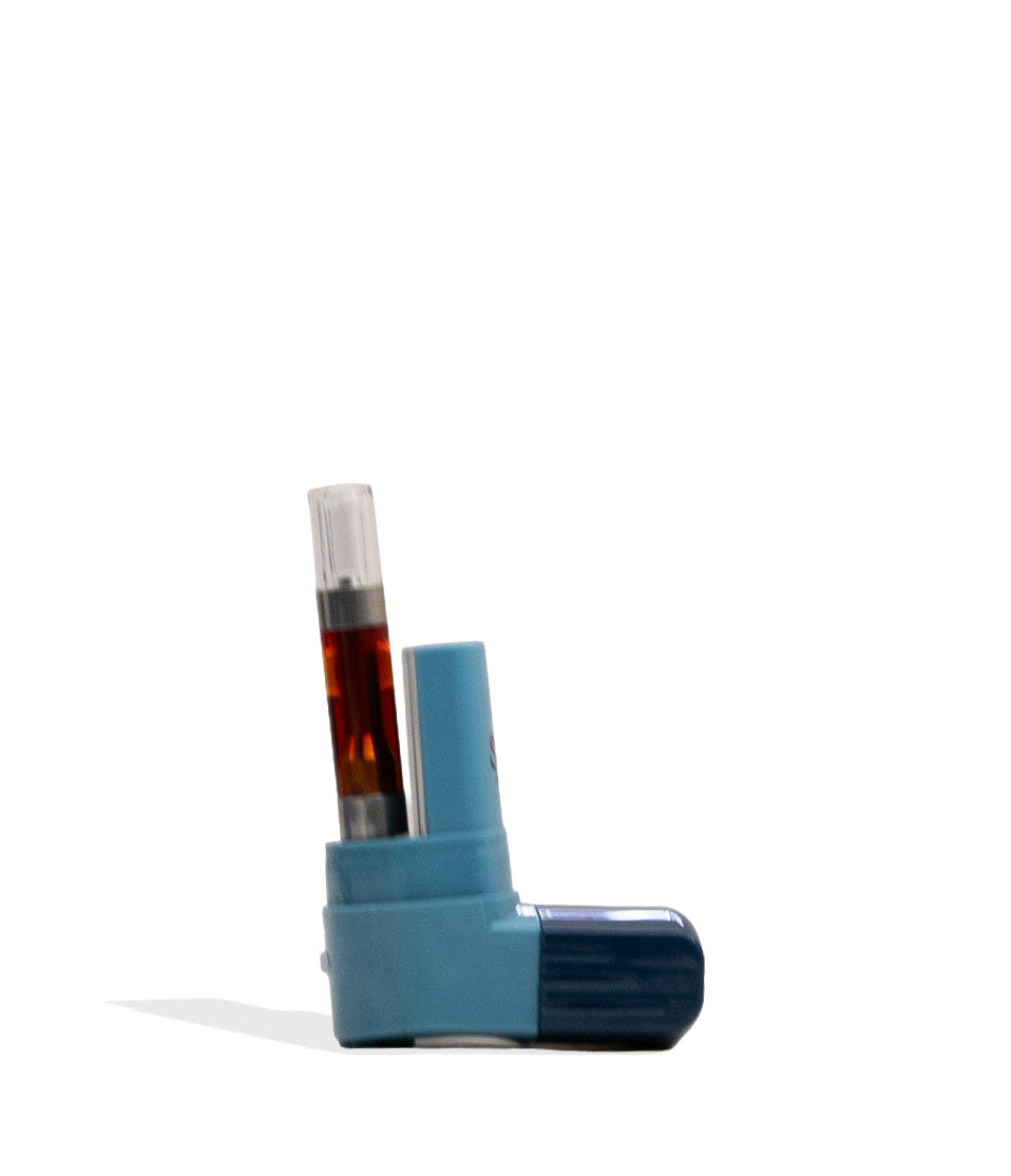Blue Smyle Inhaler 510 Battery and Cloud Filters With Cartridge Front View on White Background