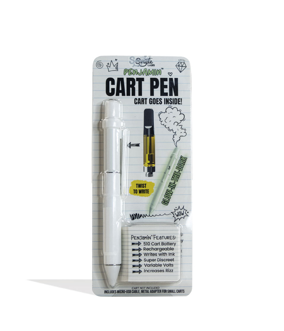 Glow Smyle Penjamin Cart Pen Variable Voltage Battery Packaging Front View on White Background