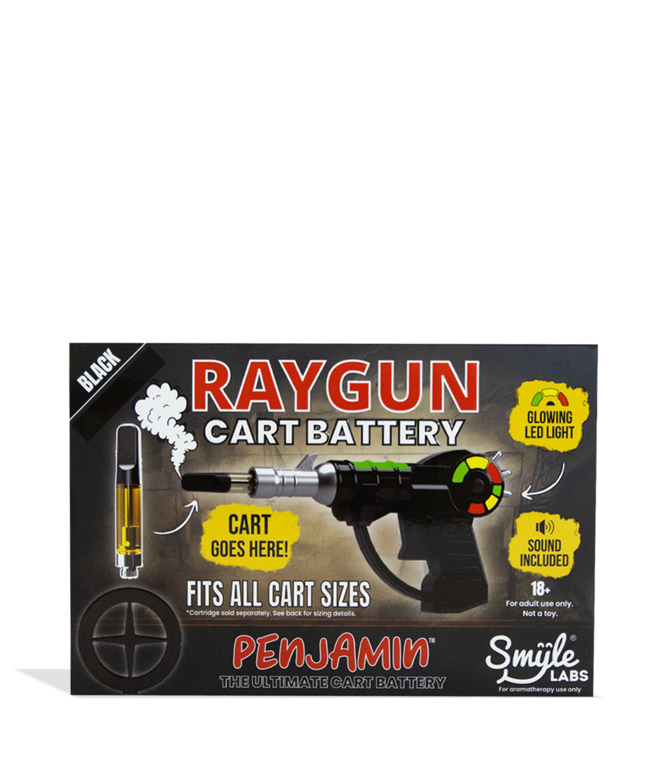 Black Smyle Penjamin Raygun Variable Voltage Battery packaging on white background
