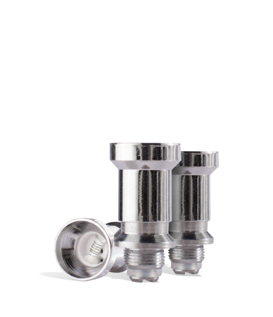 Wulf Mods Titanium Replacement Atomizers 3pk replacement atomizer for Wulf Mods vape on white background