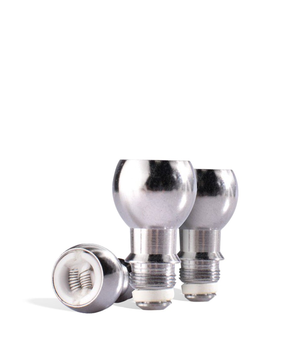 Wulf Mods Dual Coil Replacement Atomizers 3pk replacement coil for Wulf Mods vape on white background
