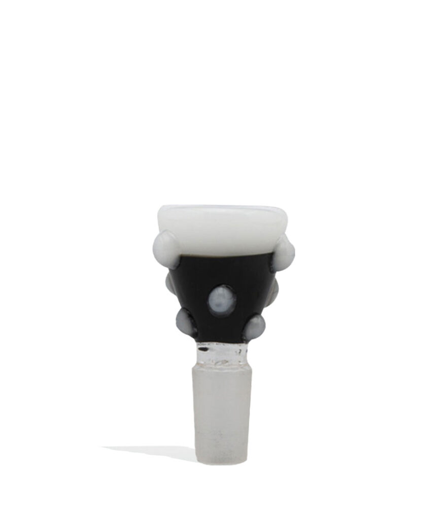 US Colored Ground Glass Bowl with Colored Marbles glass bowl piece bong on white background