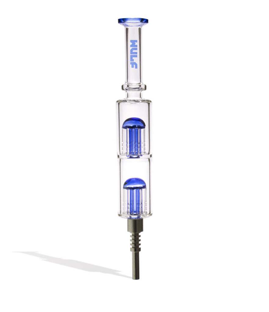 Wulf Mods Timber Stack Water Filtered Nectar Collector nectar collector concentrate on white background