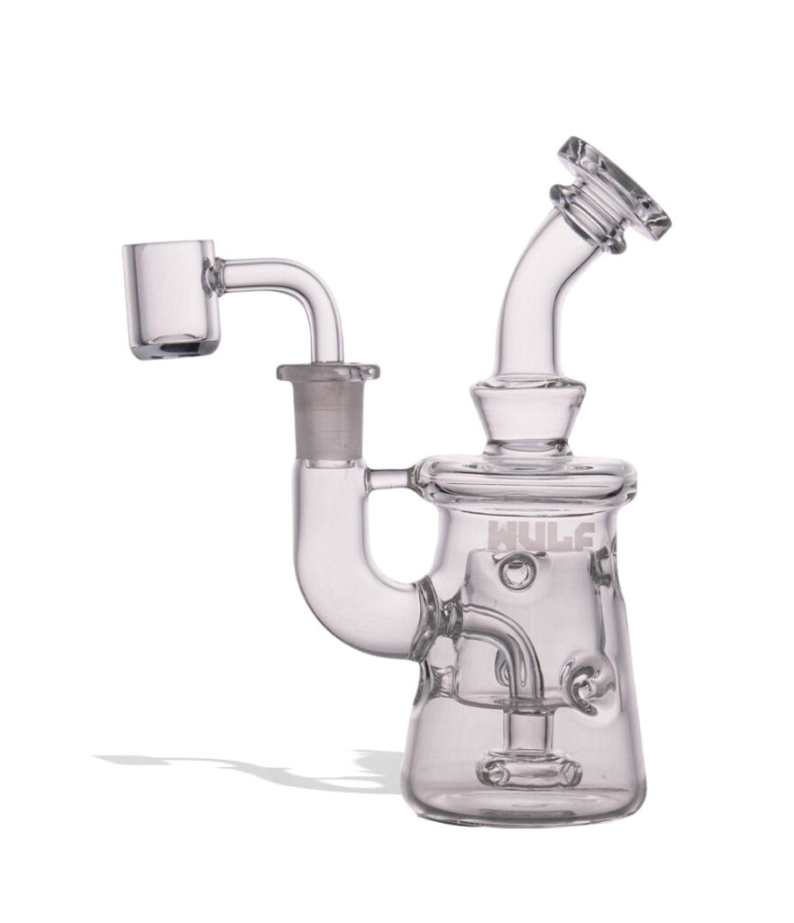 Wulf Mods Torq 14mm Dab Rig with Quartz Banger glass dab rig concentrate pipe on white background