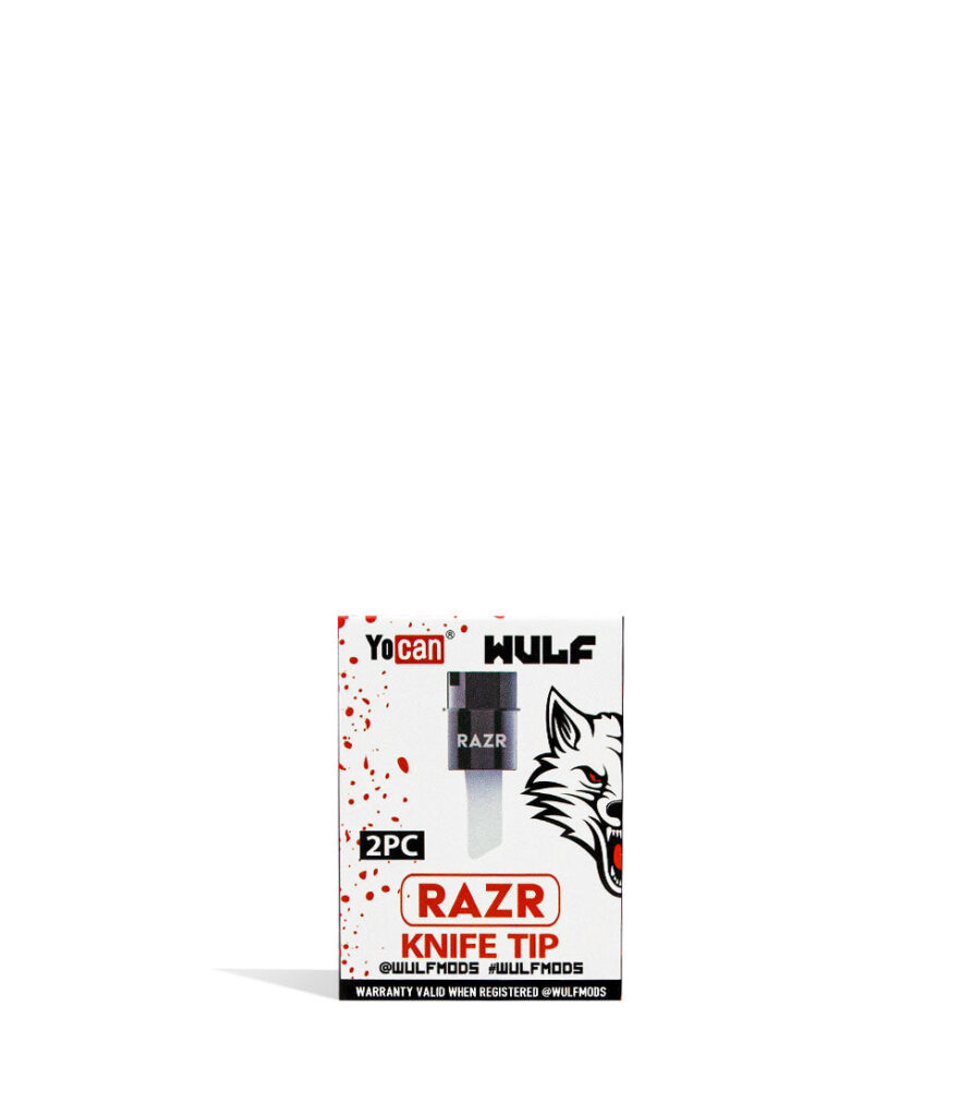 Wulf Mods RAZR Replacement Knife Tip 2pk replacement replacement part for Wulf Mods vape on white background