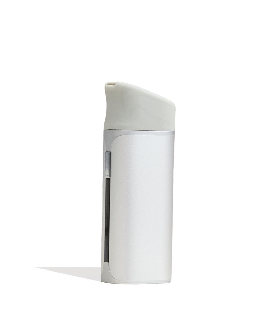 Silver Yocan Black Pocket Concentrate Vaporizer Side View on White Background