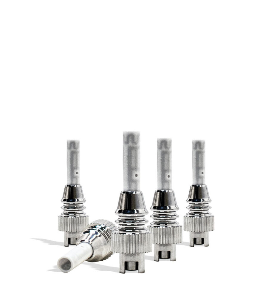 Yocan Dyno Replacement Tip Coil 5pk replacement coil for Yocan vape on white background