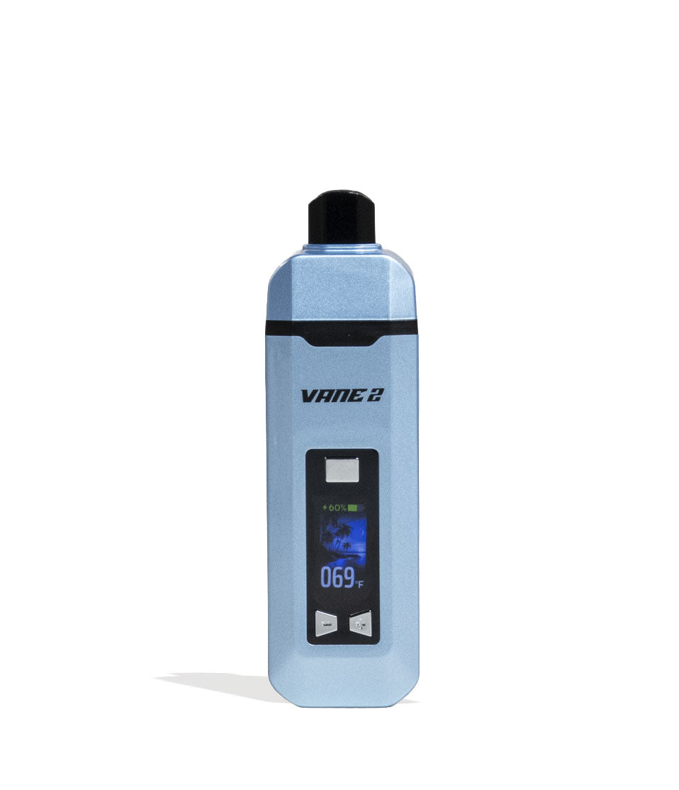 Yocan Vane 2 Portable Dry Herb Vaporizer Blue front view with white background